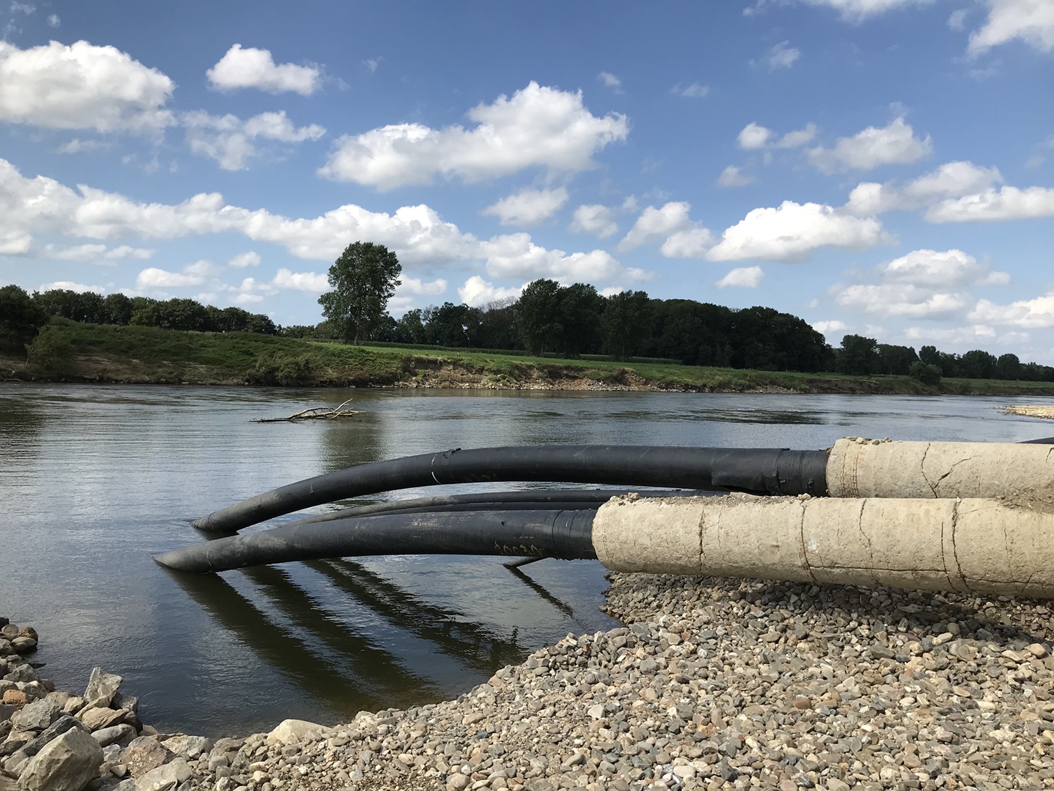 Pipes above ground