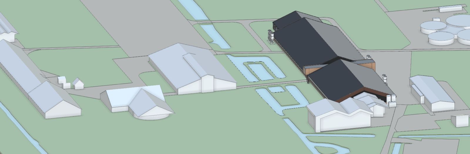 EVA-Stal Dairy Campus 3D video schets omgeving
