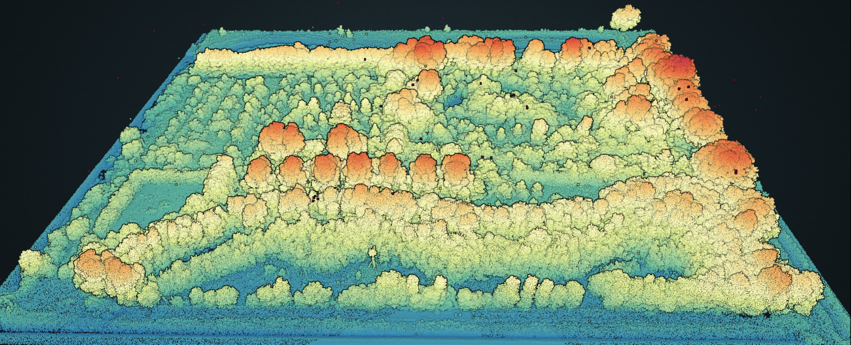 Opname van LIDAR