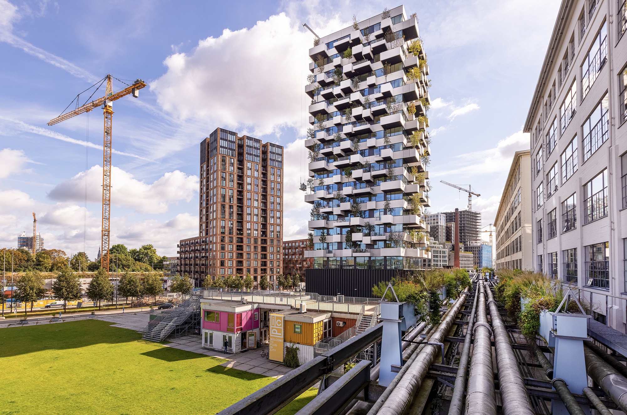 Green apartment buildings