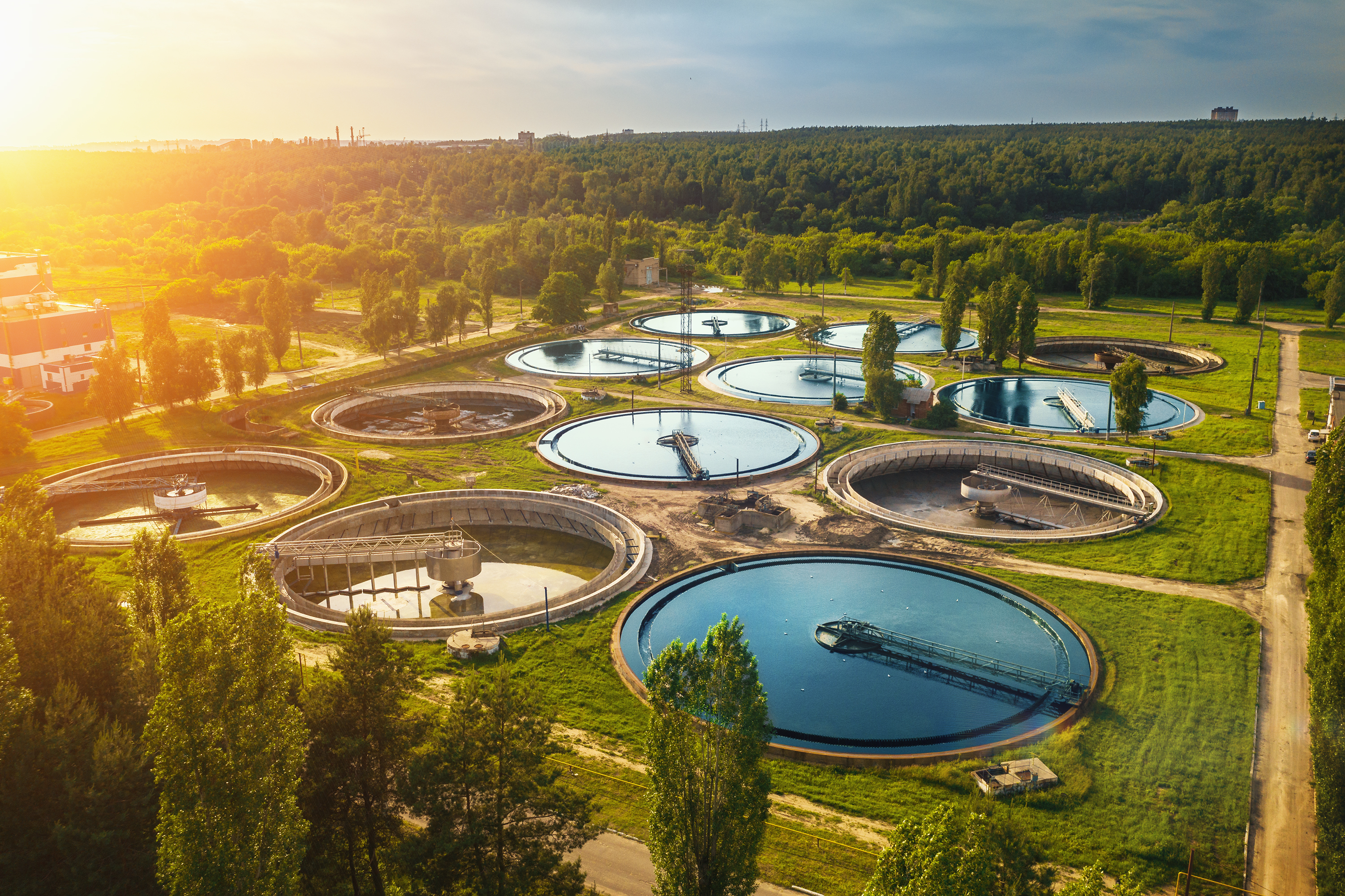industrial sewage plant
