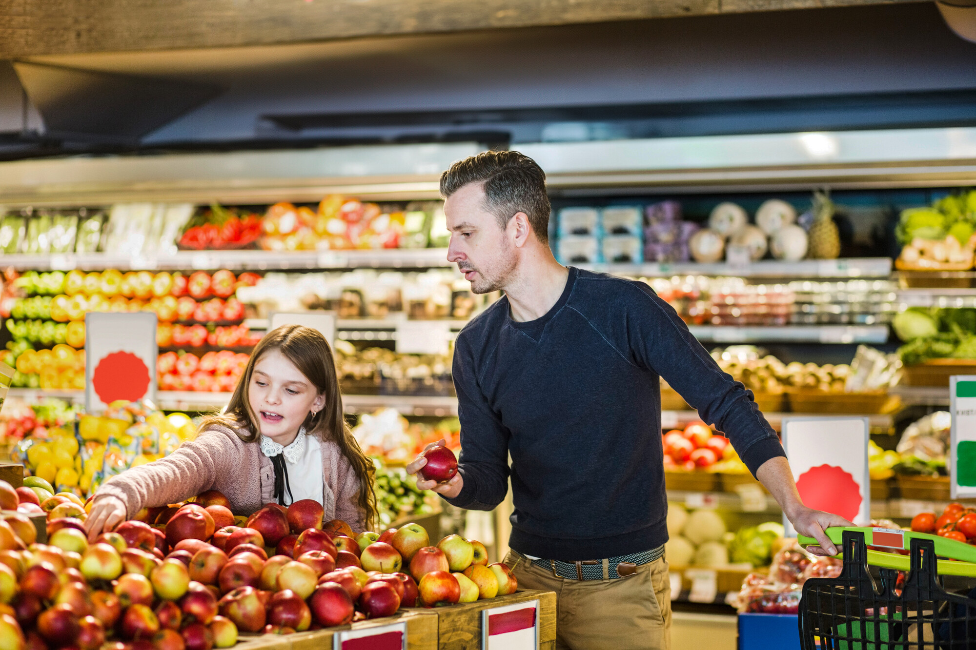 Consumers in the supermarket
