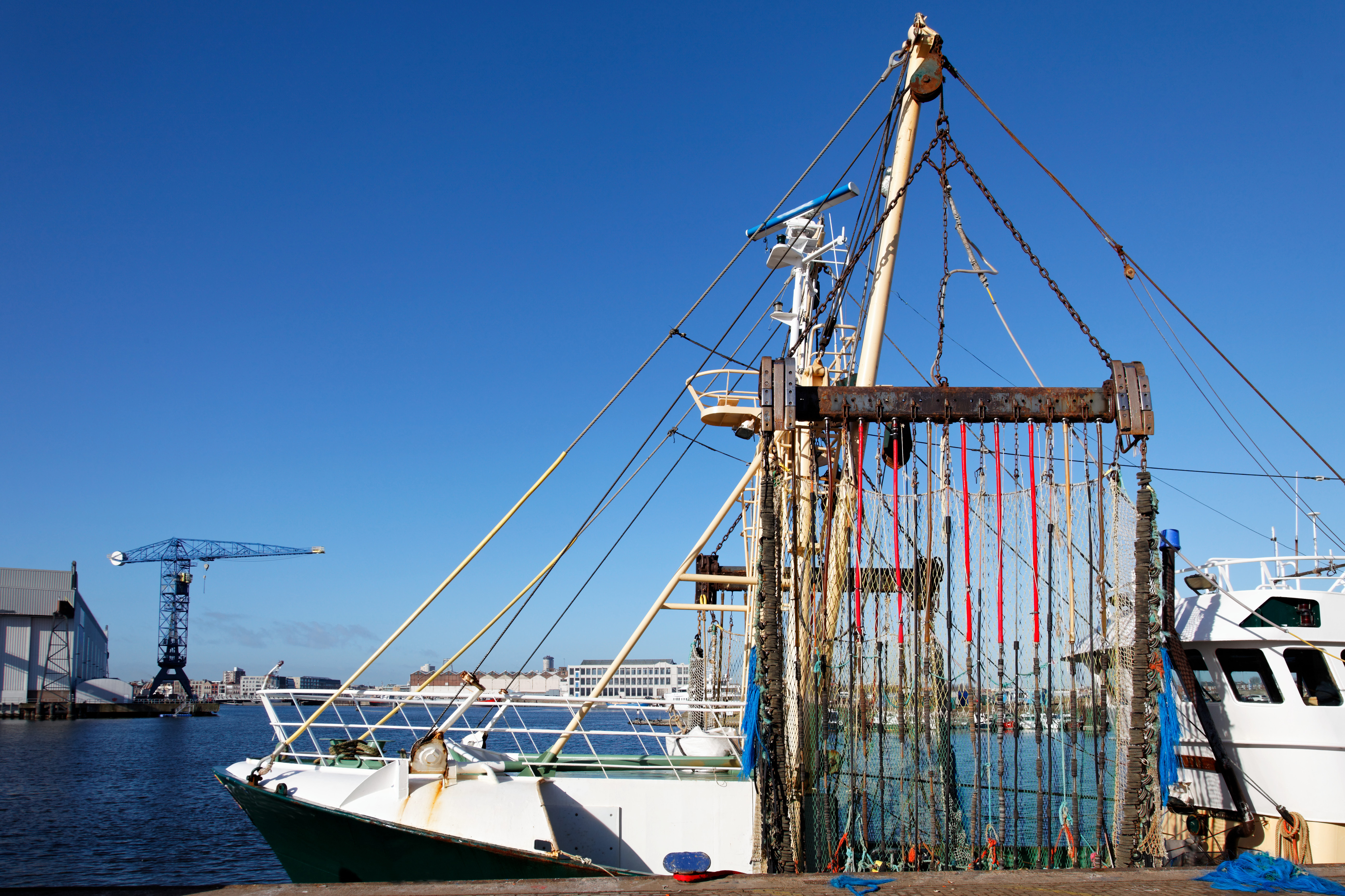 Fishing boat in the harbour