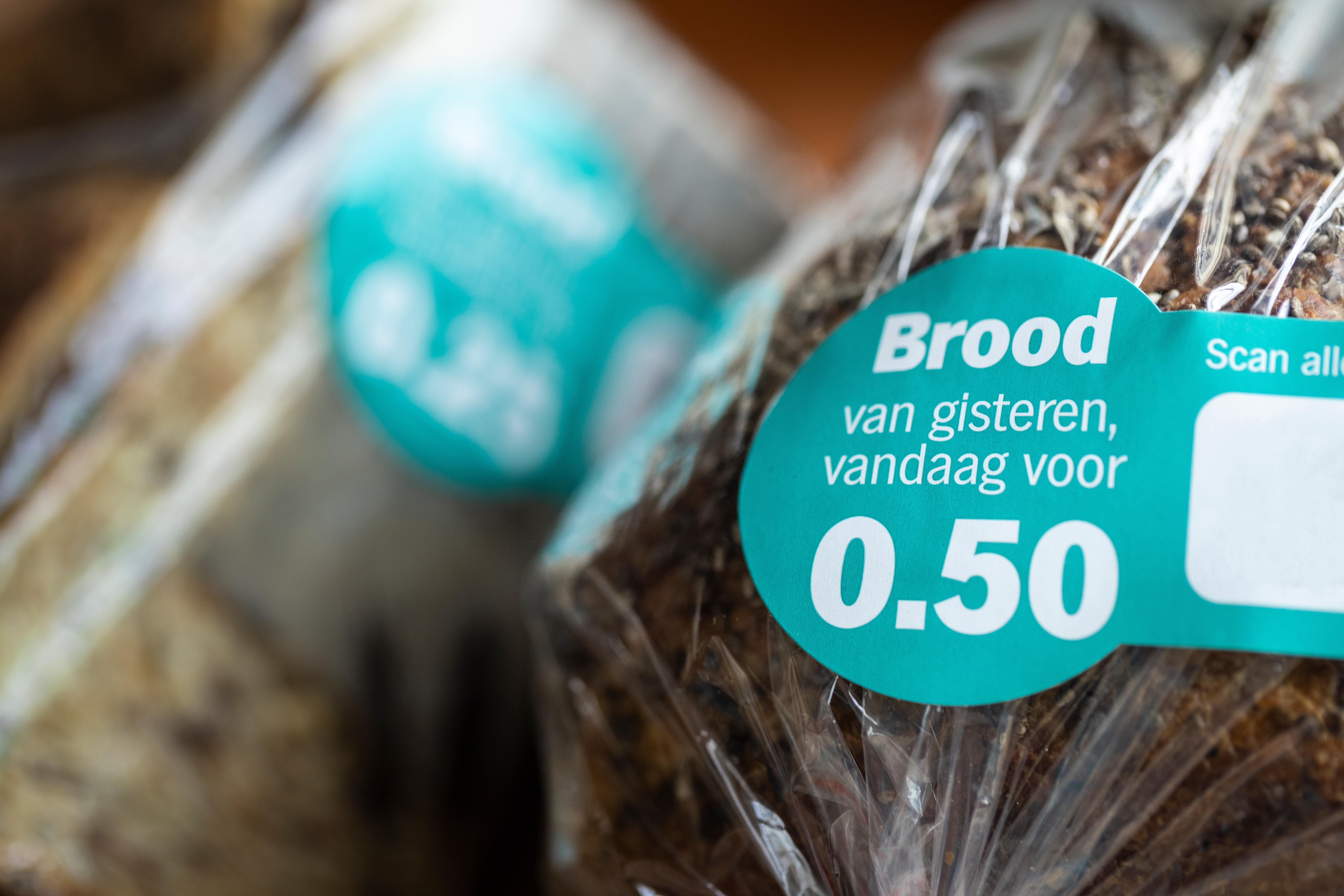 Brood met kortingsticker