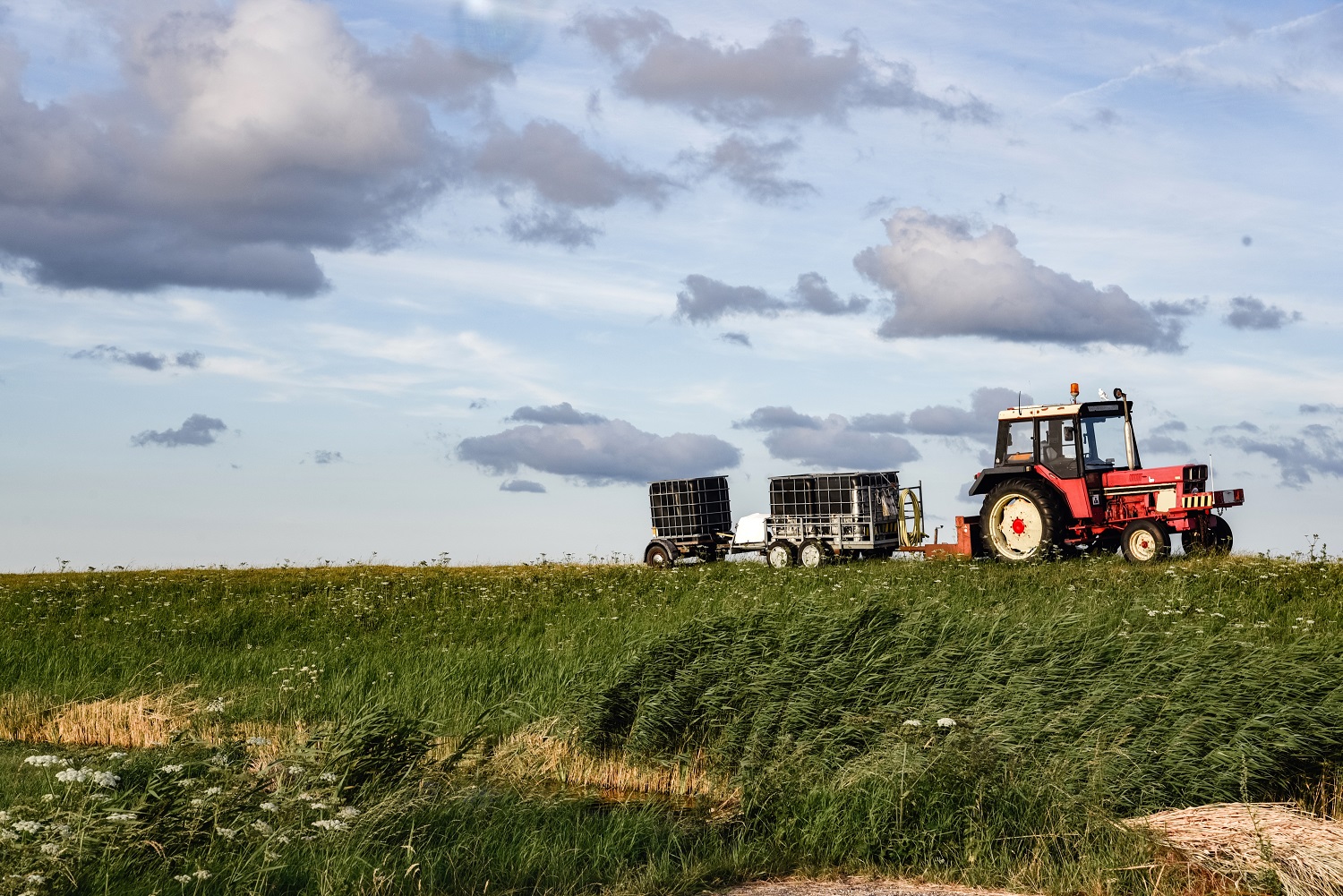 Tractor on the field