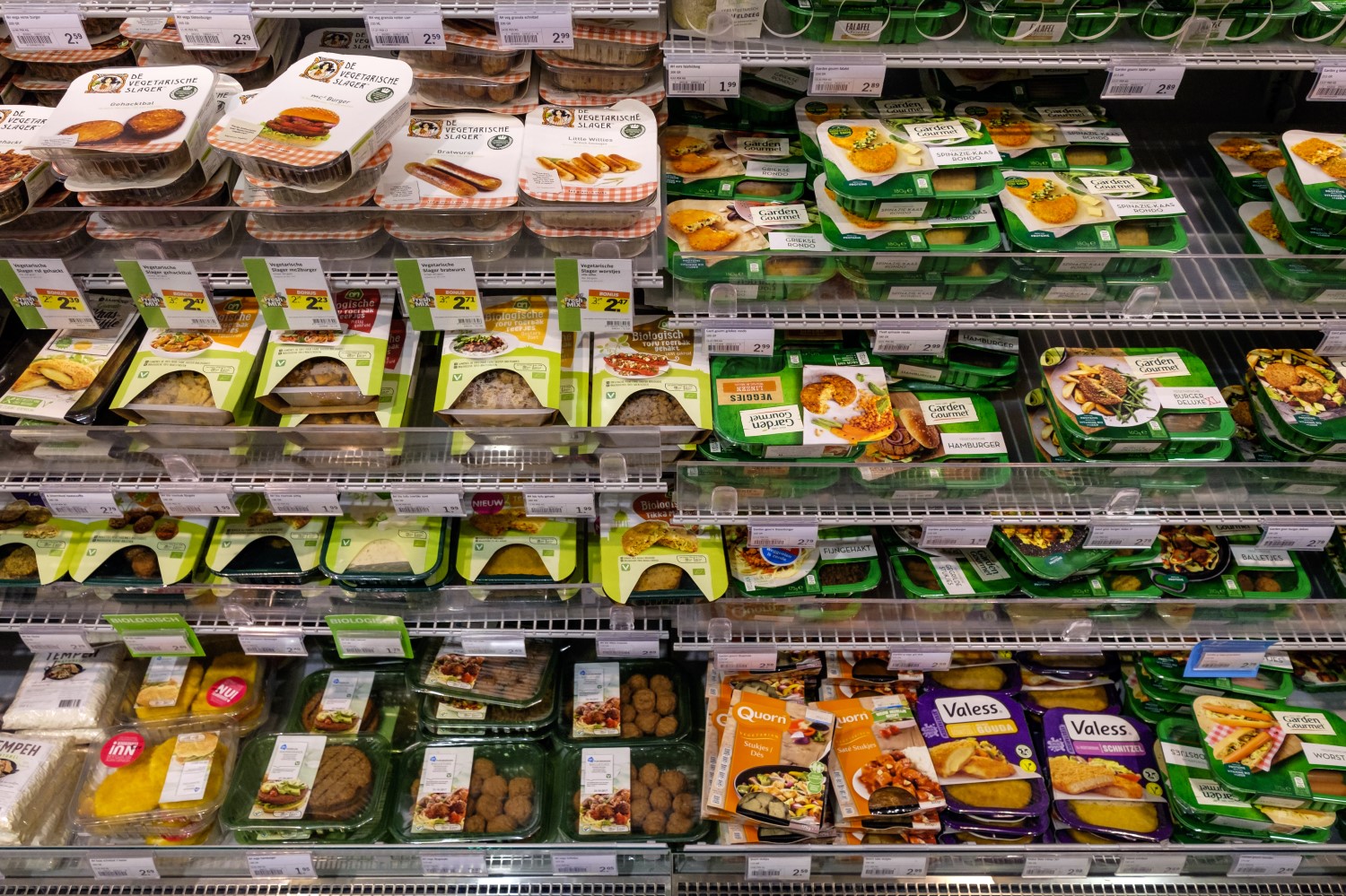 plant based meat in the supermarket