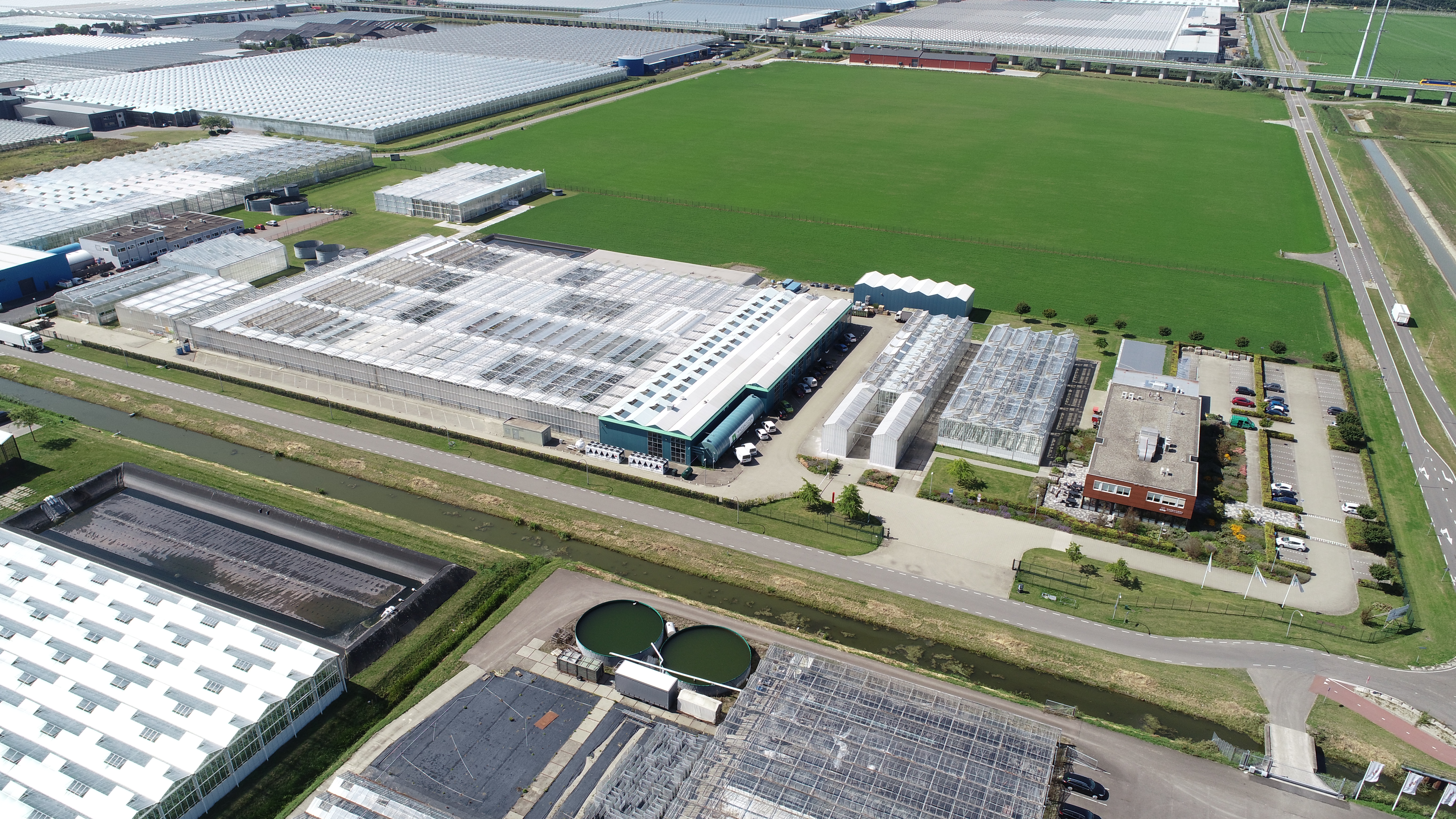 Greenhouses WUR Bleiswijk drone
