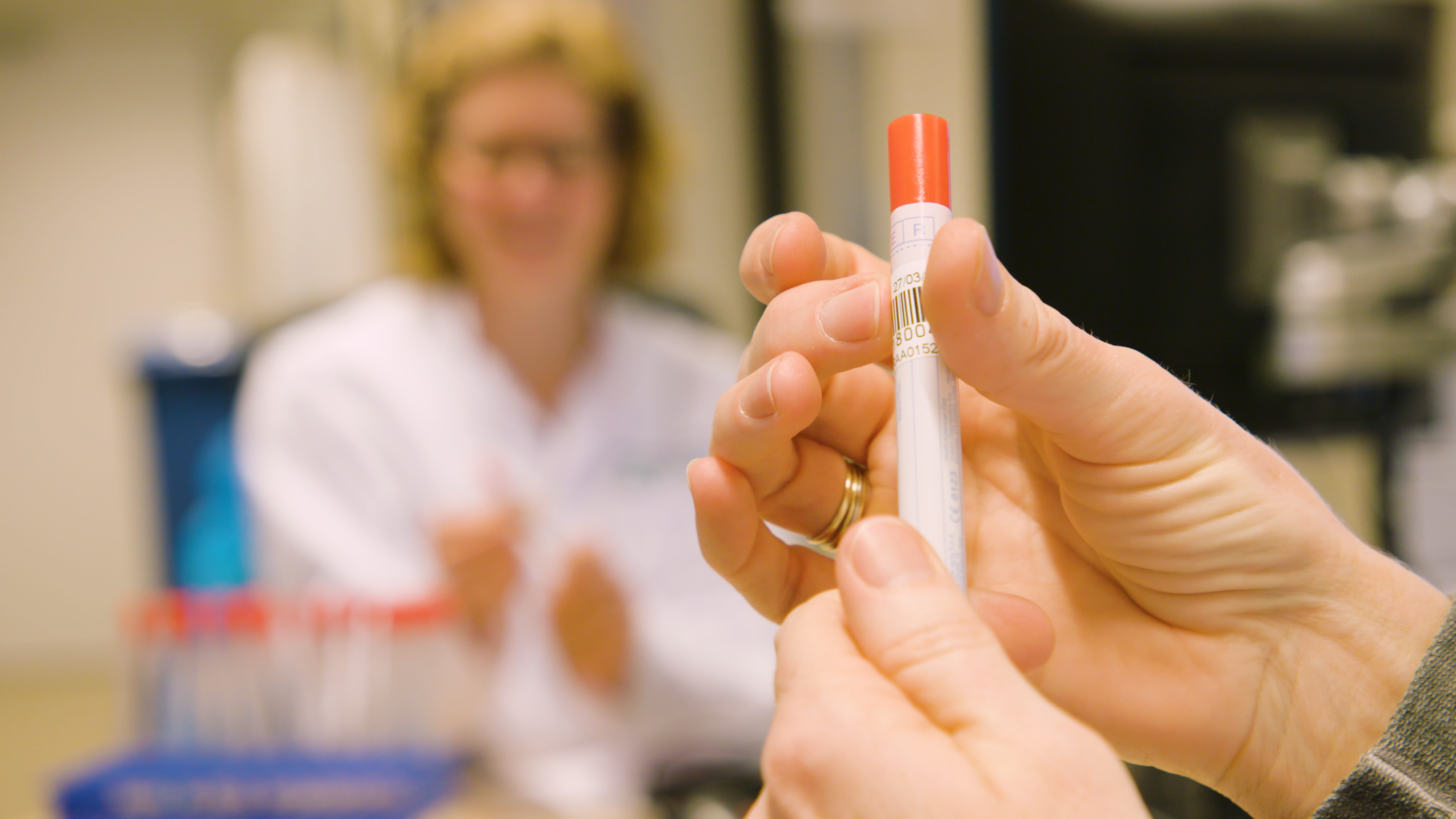 A sample to be tested for an animal disease