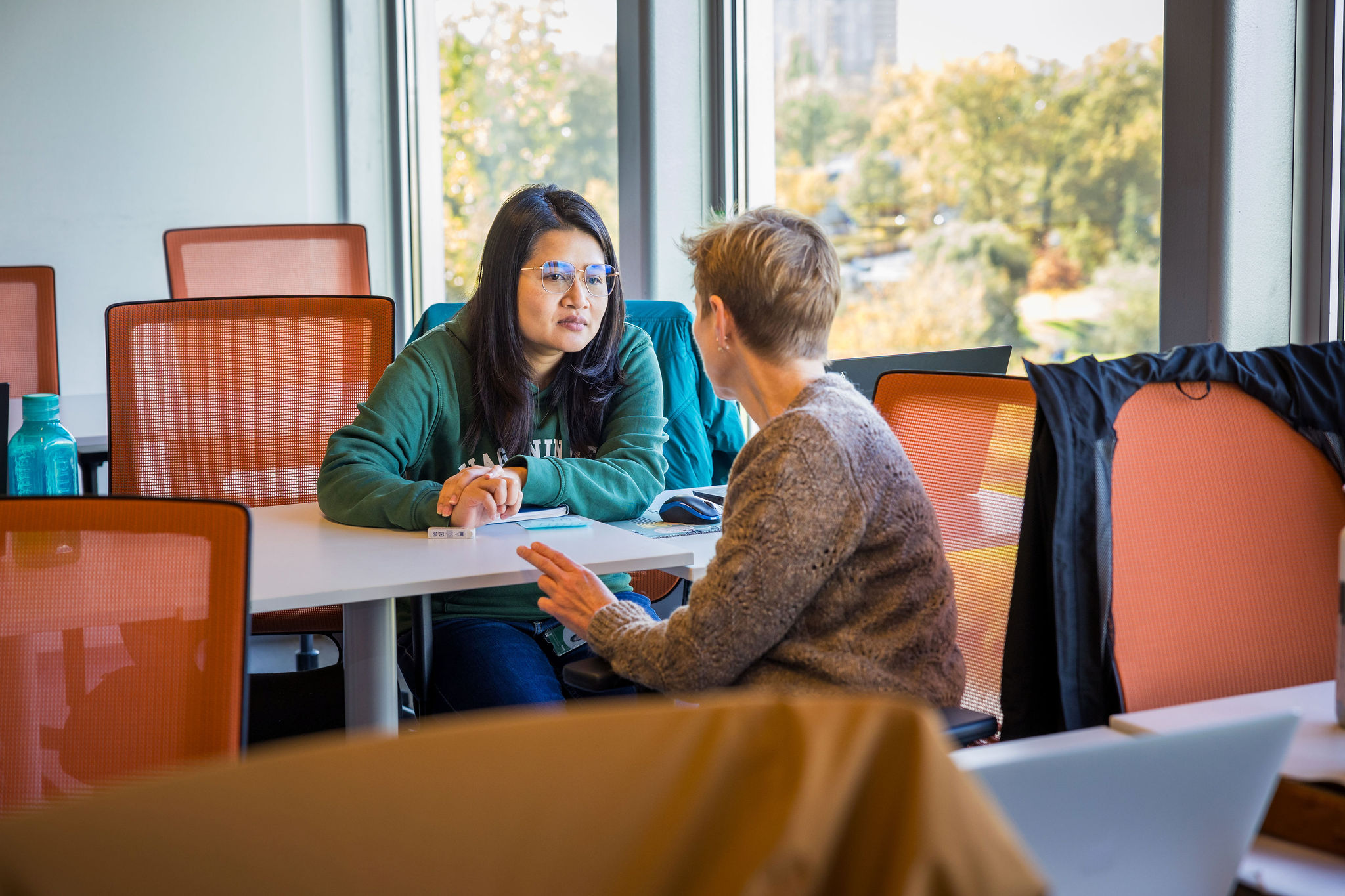 Participant practicing together during a language course