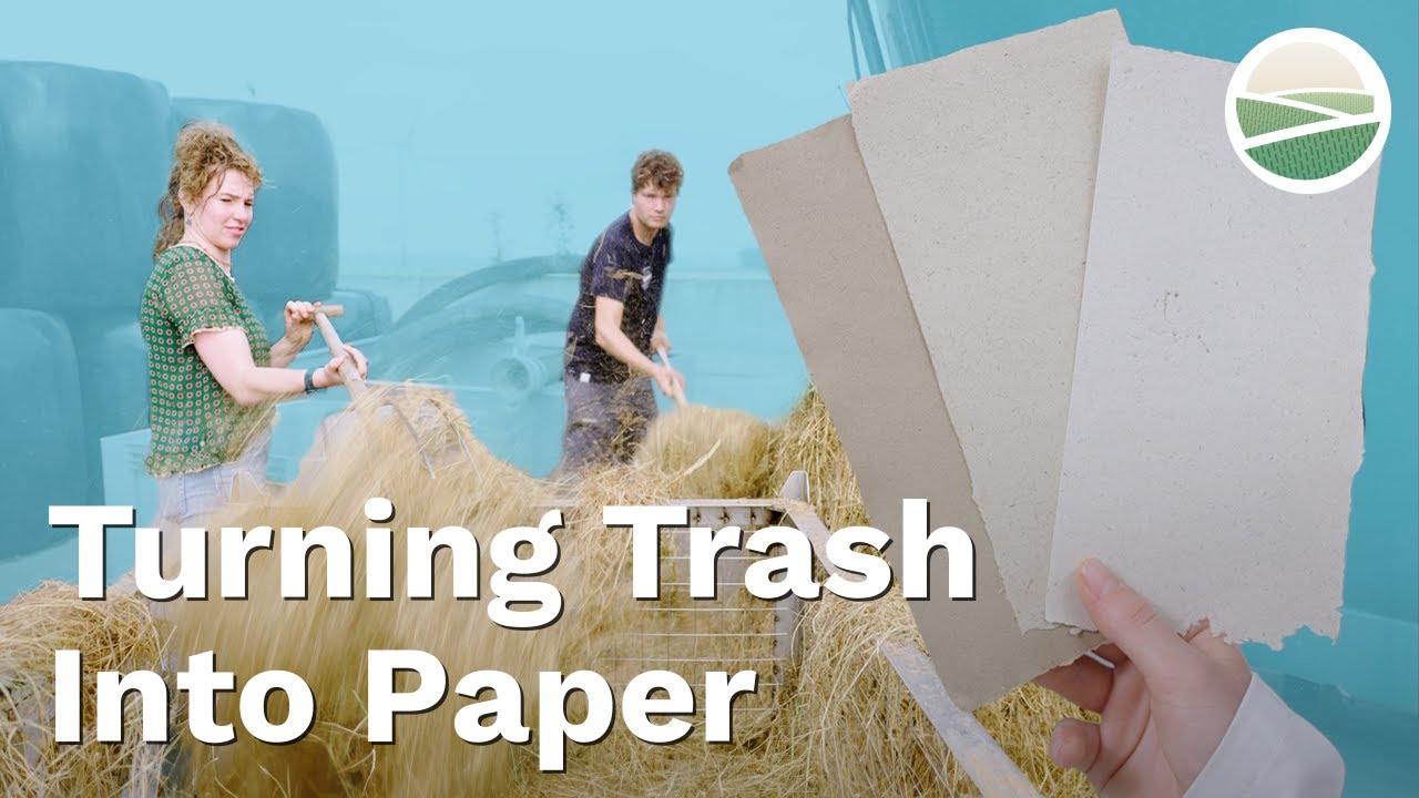 Hoe Nederlandse onderzoekers gras langs de weg omzetten in duurzaam papier
