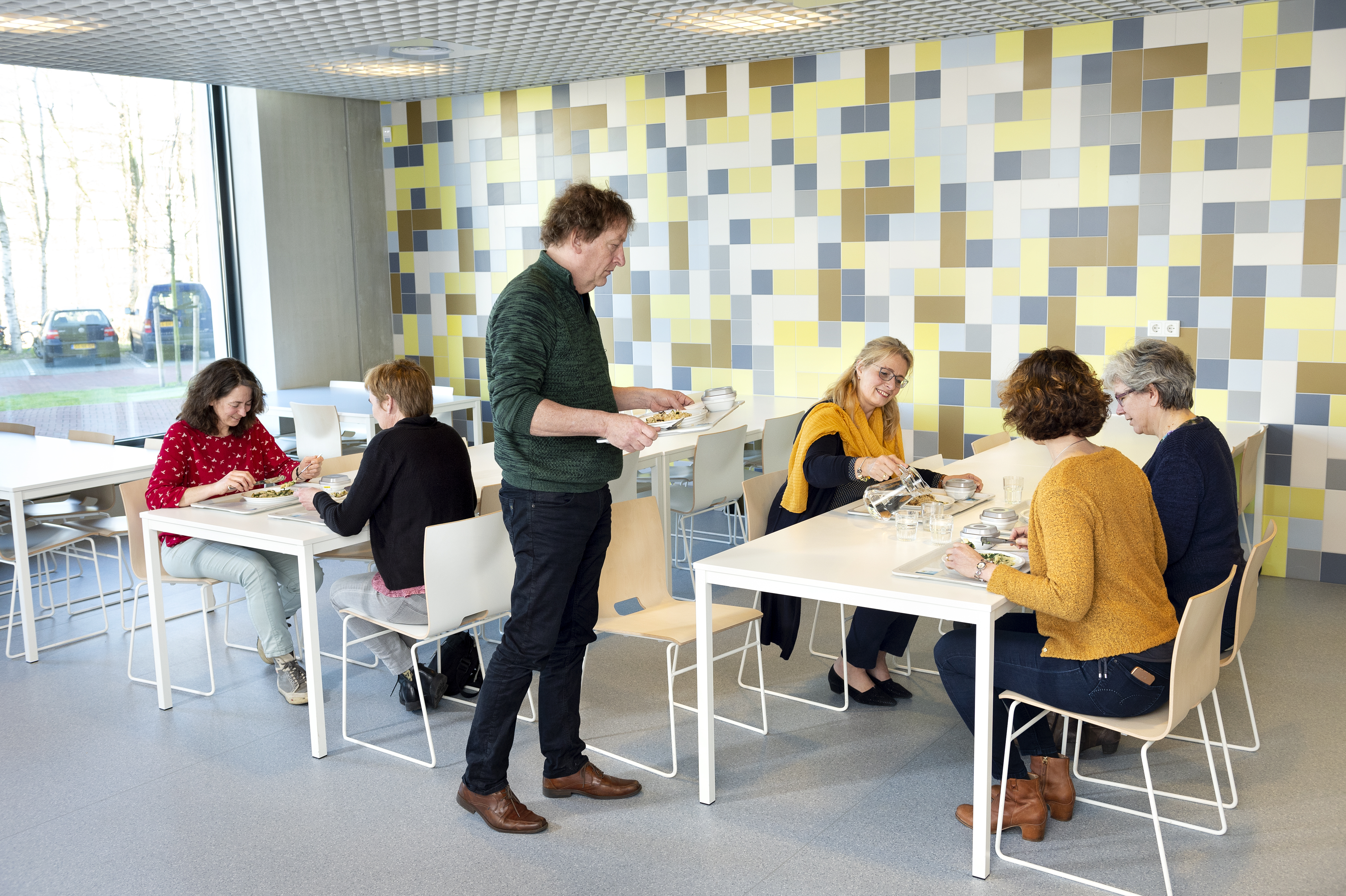 gezamenlijk eten voor een voedingsonderzoek