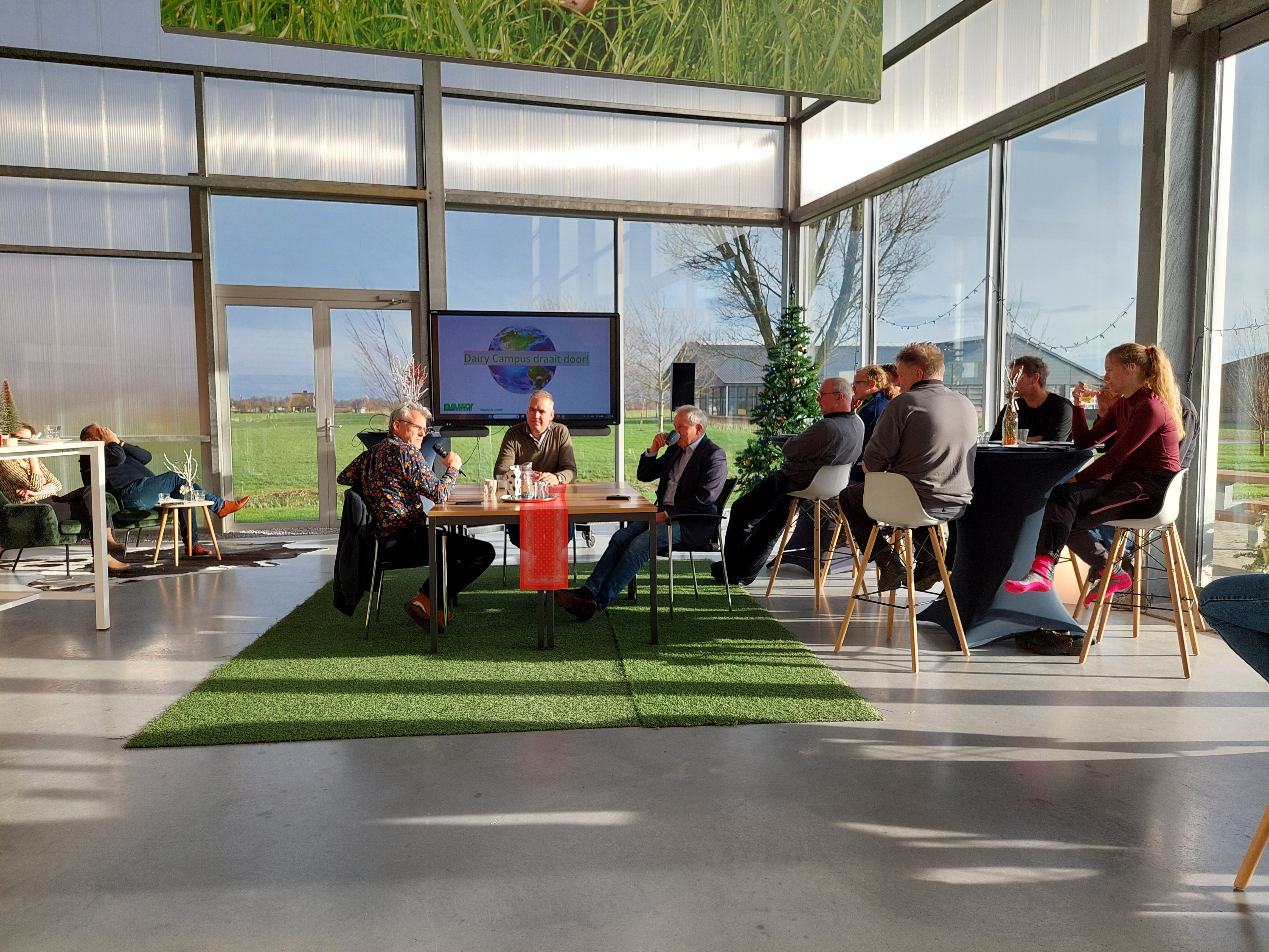 Een vergadering op Dairy Campus