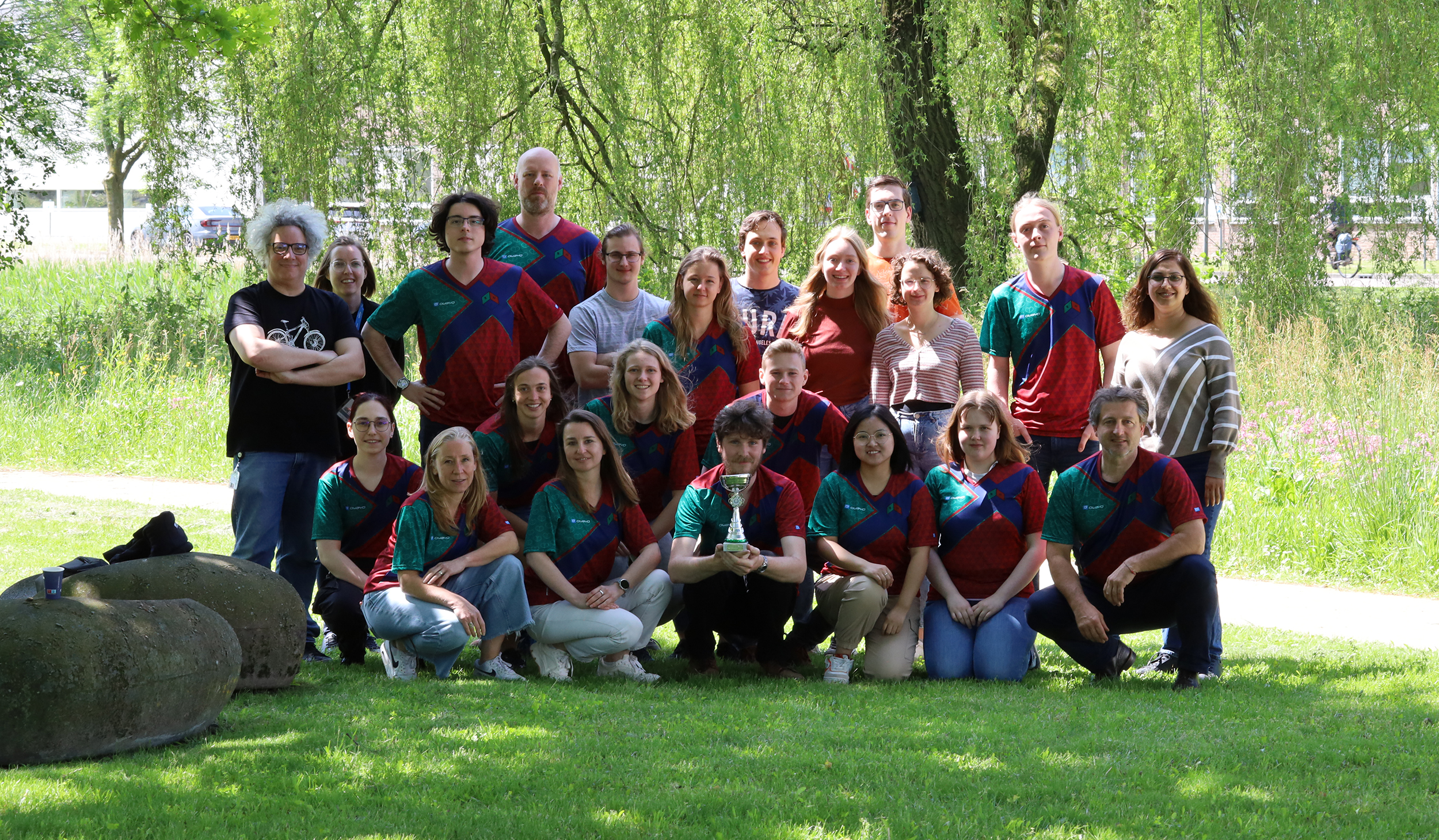 Group picture of the chair group BNT in the grass in front of Axis.