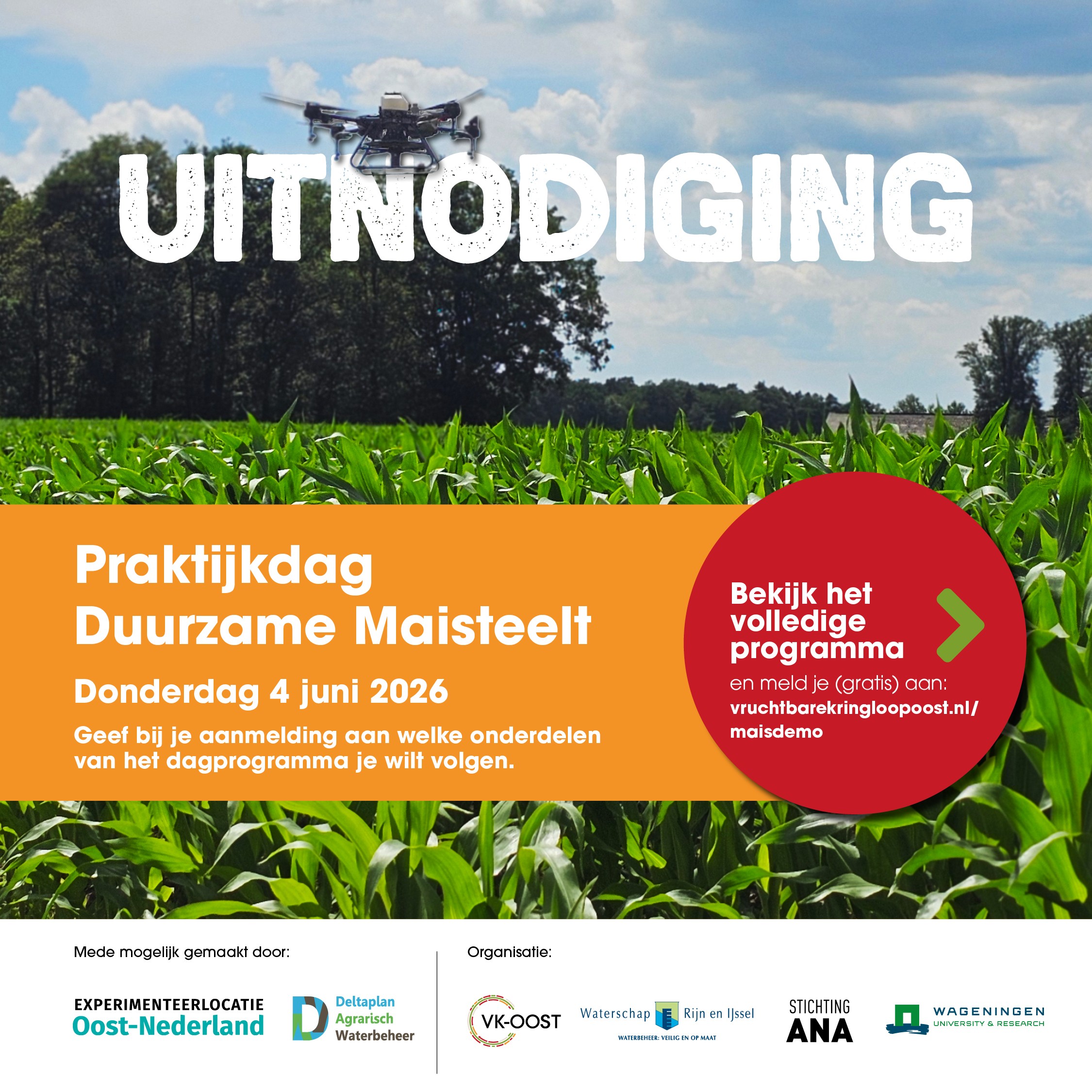 Uitnodiging Praktijkdag Duurzame Maisteelt