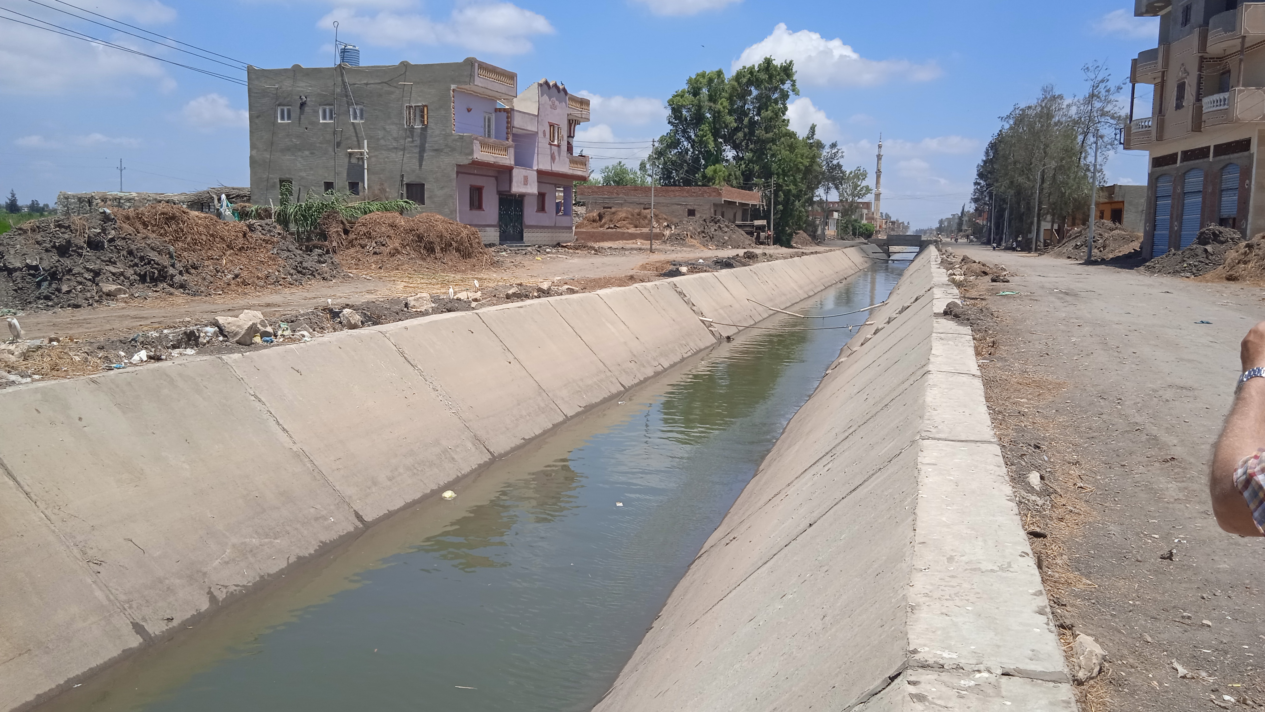 Canal linned