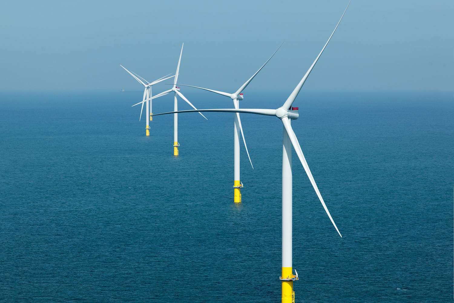 Windmills in the sea