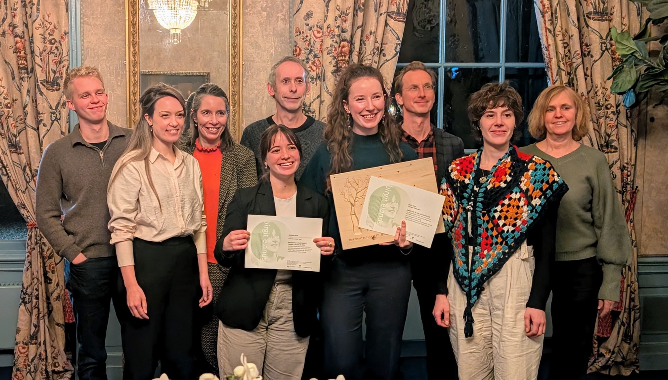 Winners and judges from a past competition