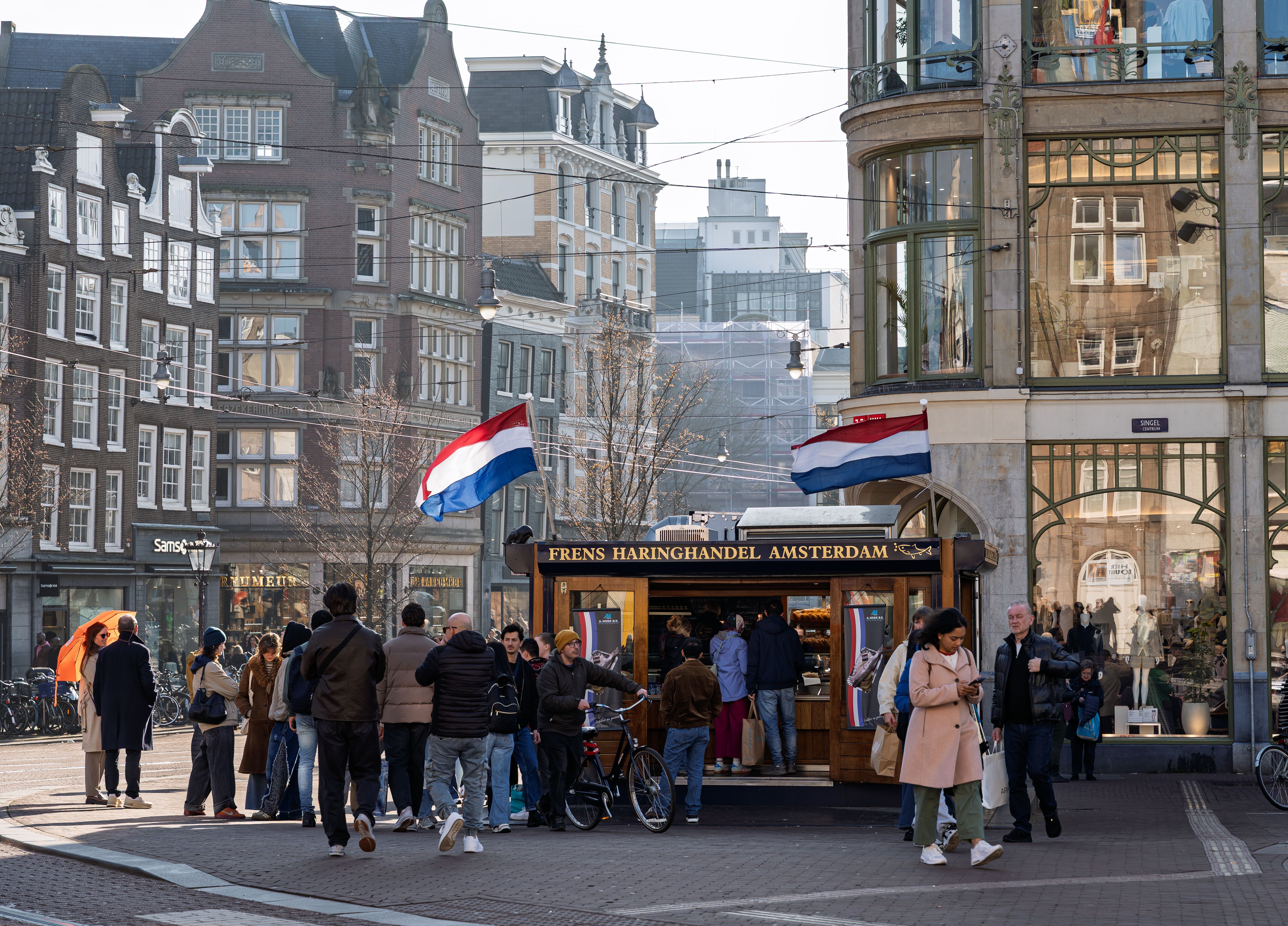 Viskraam in Amsterdam
