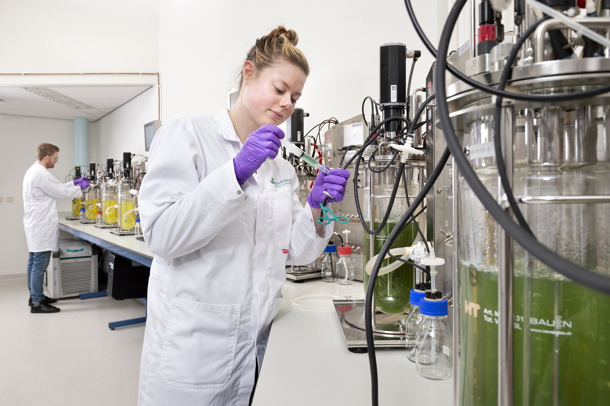 Fermentatie in het laboratorium van Wageningen Food & Biobased Research