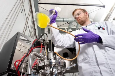onderzoeker in fermentatielab
