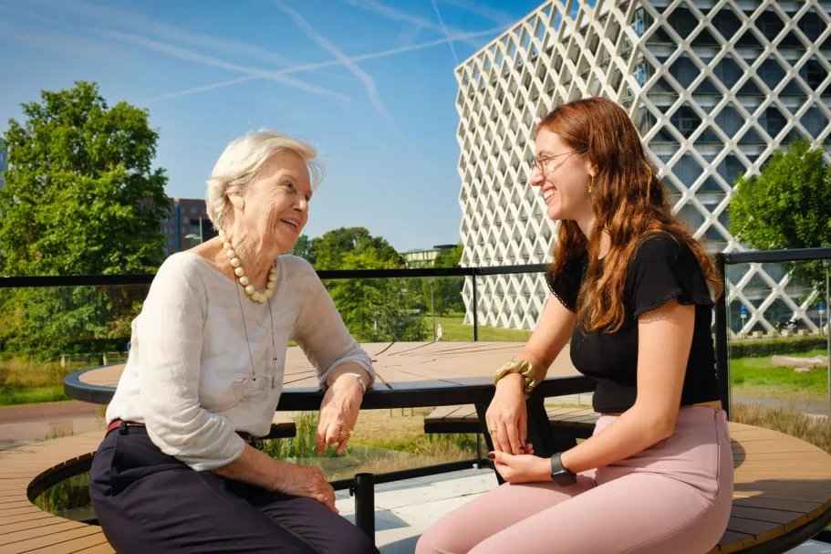 Left Ariane Condellis and right MSc student Nikoleta