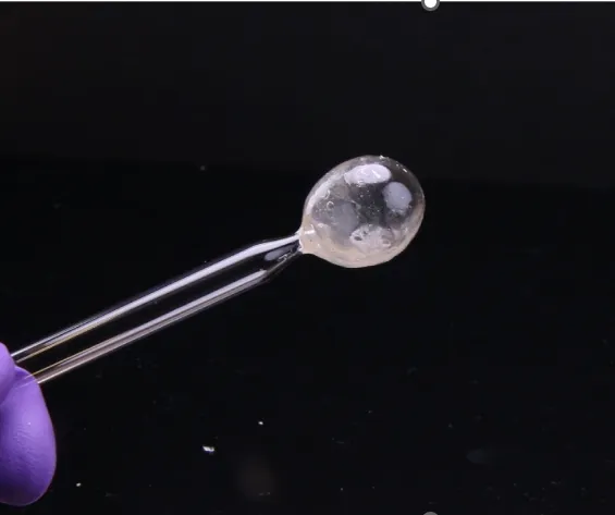 Glass blowing of polymer materials at low temperatures