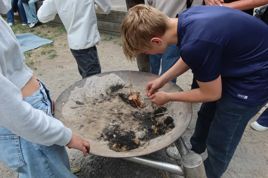 Workshop vlechten en vuur maken