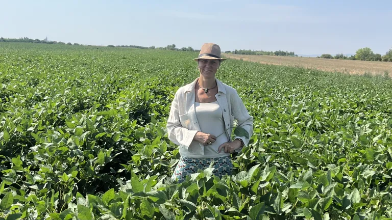 woman in field agri