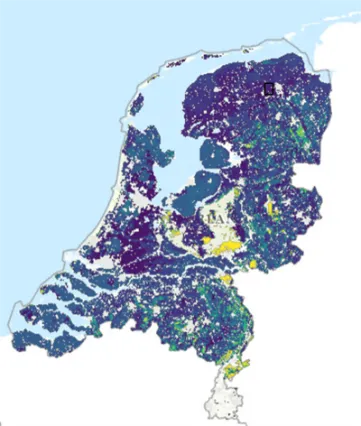 Model grondwaterspiegeldiepte