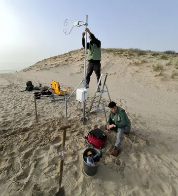 Installing equipment in Castricum