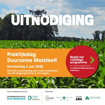 Uitnodiging Praktijkdag Duurzame Maisteelt